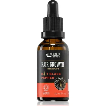 Vlasová regenerace Wooden Spoon Hair Growth Therapy sérum pro růst vlasů s černým kořením 30 ml
