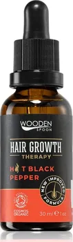 Vlasová regenerace Wooden Spoon Hair Growth Therapy sérum pro růst vlasů s černým kořením 30 ml