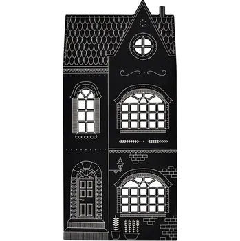 Magnetická kreslící tabulka Drewniana tablica kredowa - kamienica duża