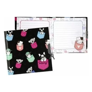 Set školních potřeb Pamiętnik zamykany Minisy