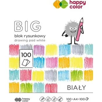 Set školních potřeb Blok rysunkowy biały A4/100K BIG HAPPY COLOR