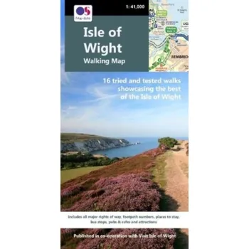 Cestování Isle of Wight Walking Map