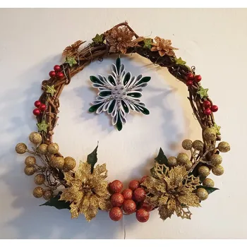 Věnec Věnec proutěný - svítící