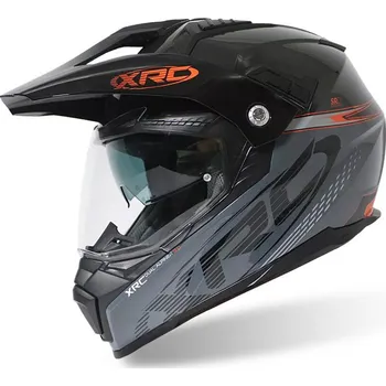 Helma na motorku Helma na motorku XRC Dual Alpiner 3.0 dark grey/black/orange vel. 2XL