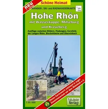 Doktor Barthel Karte Hohe Rhön mit Wasserkuppe, Milseburg, Kreuzberg