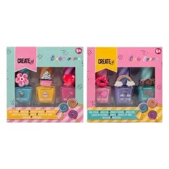 Set školních potřeb Lakier do paznokci Candy 3szt mix CREATE IT!