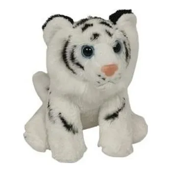plyšák Tygrys biały siedzący 14cm