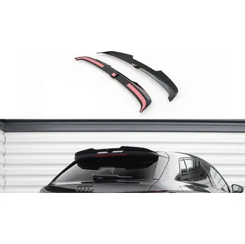 Maxton Design prodloužení spoileru ver.2 pro Audi A3 8Y, černý lesklý plast ABS, S-Line