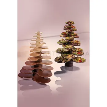 Výrobník cukrové vaty Forma na pralinky - vánoční strom, 2 ks x 290 g, 275x175 mm, 20CT01 | MARTELLATO, Christmas Trees
