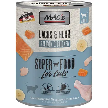 Krmivo pro kočku 12x800g MAC's Cat - Losos a kuřecí