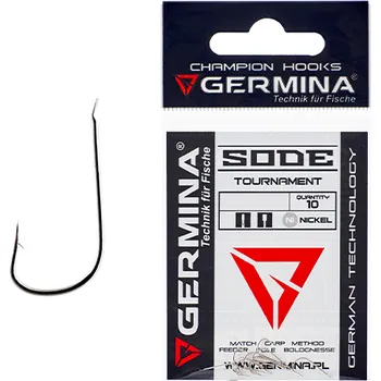 Rybářský háček Germina - Háčky Sode Nickel 10ks - vel. 6