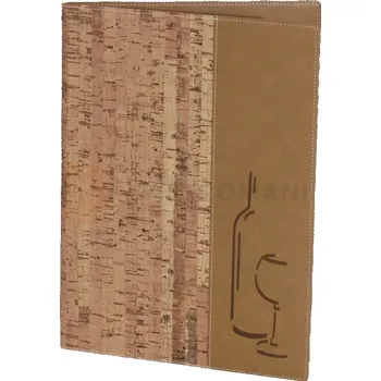 Jídelní židle Menu na vína ze syntetické kůže, imitace korek 340x240 mm | CONTACTO, 5833/040