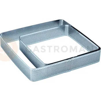 Výroba svíčky Cukrářská perforovaná forma na dorty - čtvercová - 15x15x3,5 cm, zaoblené hrany | PAVONI, XF05