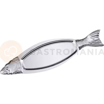 Servírovací stolek Tác z nerezové oceli ve tvaru ryby 500x265x940 mm | CONTACTO, 3801/940