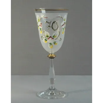 Sklenice Jubilejní sklenice na víno Angela 70 let (250ml bílá)