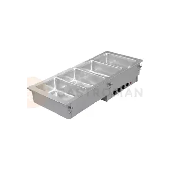 Výdejník vody Vodní lázeň, vícekomorová, 790x610x304 mm | ASBER, DBM-211-I