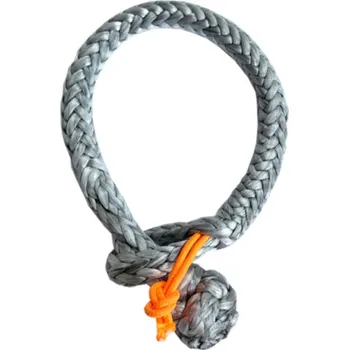 Lano Textilní karabina Soft Shackle - šedá / 6 mm