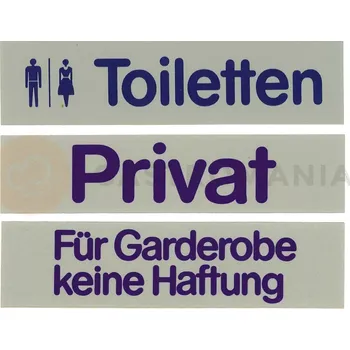 Informační tabulka Informační štítek "Toiletten" | CONTACTO, 7673/001