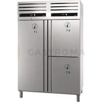 Lednice Chladící skříň dvouteplotní 1400 l GN 2/1, třídveřová, 1318x842x2040 mm, Green Line | ASBER, GCPZ-1403/2