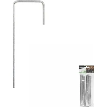 Zahrada BRADAS Kovový kolík tvaru "J" k upevnění netkané textilie 3 cm / 15 cm - 20 ks