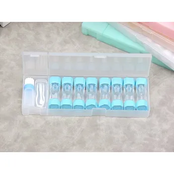 Kontaktní čočky Obsáhlé cestovní pouzdro na kontaktní čočky - modrý