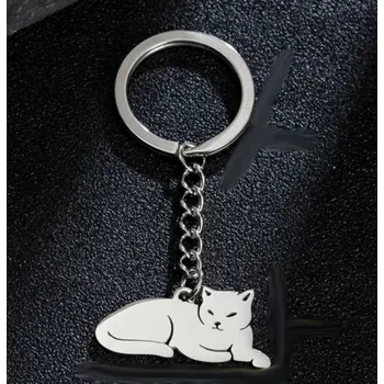 Přívěsek na klíče s kočkou