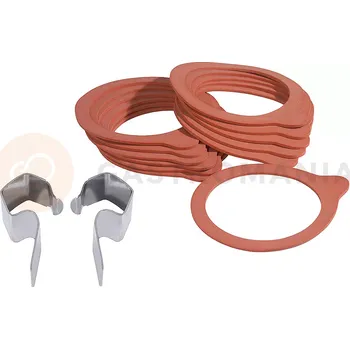 Zavařovací pomůcka Těsnění k zavařovacím sklenicím Weck, sada 10 ks | CONTACTO, 2707/962