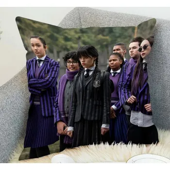 Polštář Povlak na polštář Wednesday a spolužáci - 40 x 40 cm