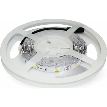 LED páska V-TAC LED pásek 4,8W 12V IP20 SMD5050 VT-5050 IP20 5m Barevná teplota (К): Teplá bílá 3000K VT-5050