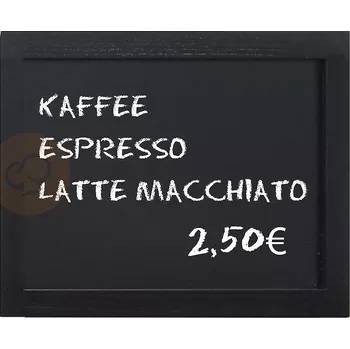 Jídelní židle Tabulka menu v dřevěném rámu v černé barvě 400x300 mm | CONTACTO, 7680/040