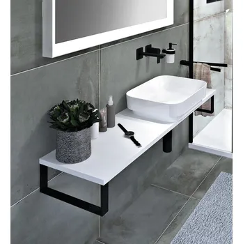 Sapho PLATO deska Rockstone 1900x24x360mm, bílá mat, PL196-0101