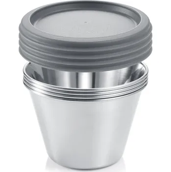 TESCOMA Formičky na panna cottu nerezové GrandCHEF, 4 ks