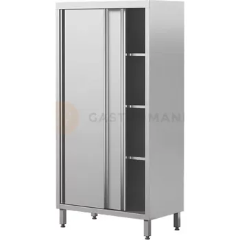 Dětská skříň Nerezová úložná skříň s posuvnými dveřmi, 3 police 800x700x2000 mm | ASBER, SC2-87/20-3S-SD