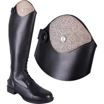 Jezdecká obuv QHP Vyměnitelné díly k botám Romy QHP, pár, glitter gold 33-34