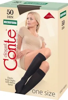 Dámské ponožky Conte Microfibra 50 • UNI • černá • podkolenky 50 DEN