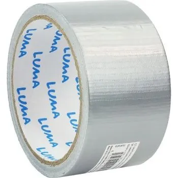 Lepicí páska Lepící páska textilní 50mm x10m tlaková stříbrná LUMA