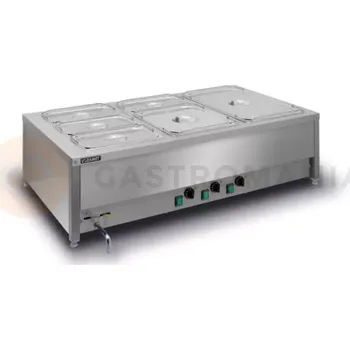 Stolní pila Stolní vodní lázeň, 3x GN 1/1 200 mm, s nezávislým ohříváním | LOZAMET, BSN.3GN