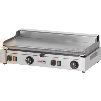 Kuchyňský gril Grilovací plotna litina kombinovaná 592x322x182 mm, 3 kW | REDFOX, PD-2020BM