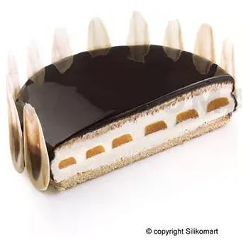 Výroba svíčky Forma na výrobu náplně do moučníků, dortů a zmrzlinových kreací Insert Decor Round | SILIKOMART, Insert Decor Round