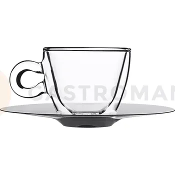 Servírovací stolek Šálek na espresso s podšálkem 65 ml | LUIGI BORMIOLI, 400901