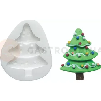 Kuchyňská sůl Forma na cukrovou hmotu SLK 050 - vánoční stromeček, 63x50 mm | SILIKOMART, Sugarflex Tree
