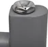 Radiátor Žebříkový radiátor na ručníky rovný 141892 600 x 1160 mm šedý