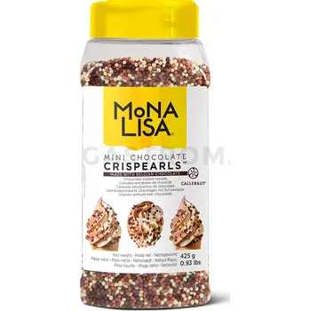 Výroba svíčky Dekorační posypové kuličky Crispearls v mléčné, hořké a bílé čokoládě, 0,425 kg | MONA LISA, CHX-CC-MCRISE0-999