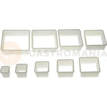 Výroba svíčky Sada nylonových vykrajovátek - čtverec vlnitý 9 ks | SILIKOMART, Nylon Cutter 03