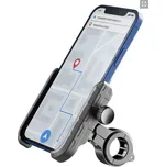 CELLULARLINE Rider Steel univerzální hliníkový držák mobilního telefonu na řídítka pro motorku i kolo BLACK