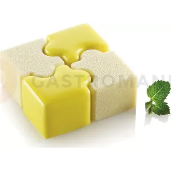 Výroba svíčky Forma na moučníky a dezerty - 16x 30 ml, 42x34x28 mm + vykrajovátko | SILIKOMART, Puzzle 30