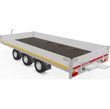 Přívěs k motorovému vozidlu Eduard Autopřepravník Multi 4020 bočnice 30cm, nájezdy, 3 nápravy, 3500kg, 10" kola