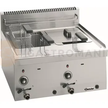 Stolní pila Plynová fritéza 600, 2x8 l 600x600x290 mm | BARTSCHER, 1315213