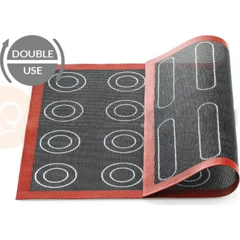 Výroba svíčky Oboustranná silikonová podložka s perforací na pečení Éclairs a kulatých sušenek 30x40 cm | SILIKOMART, Air Mat Éclair & Choux