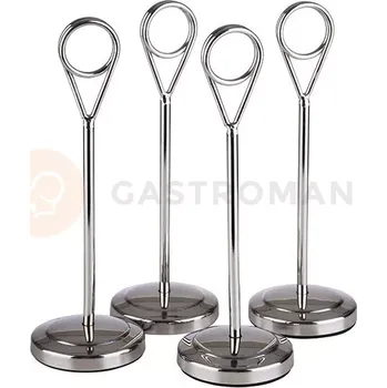 Servírovací stolek Stojan na štítky na stůl, 4 ks, stříbrný | APS, 71510